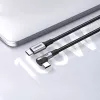 UGREEN USB-C naar USB-C haakse kabel US334 5A PD 100W 2m zwart