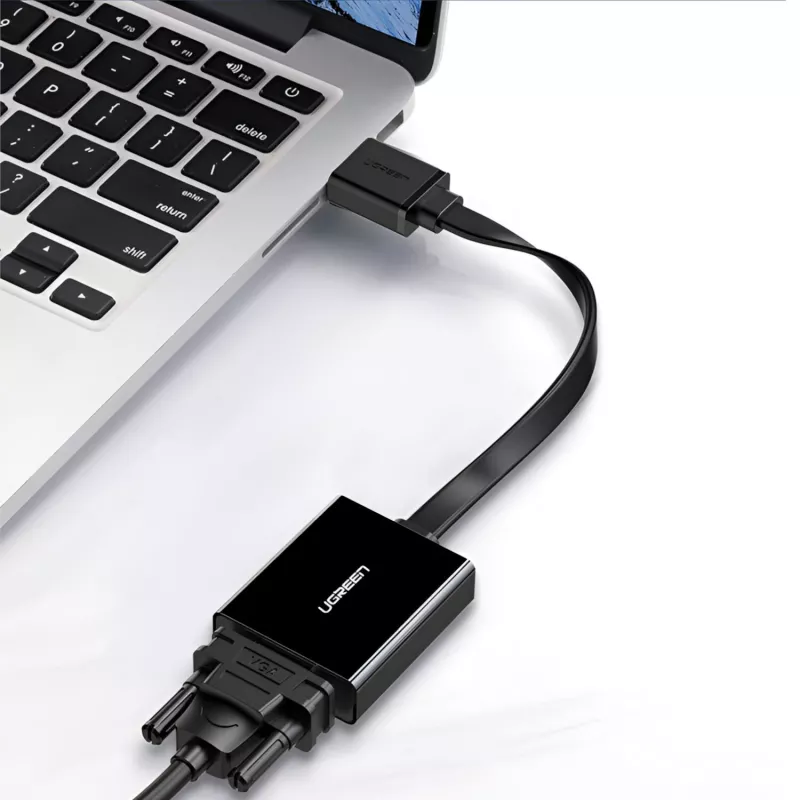 UGREEN HDMI naar VGA Adapter MM103, 25cm, Zwart