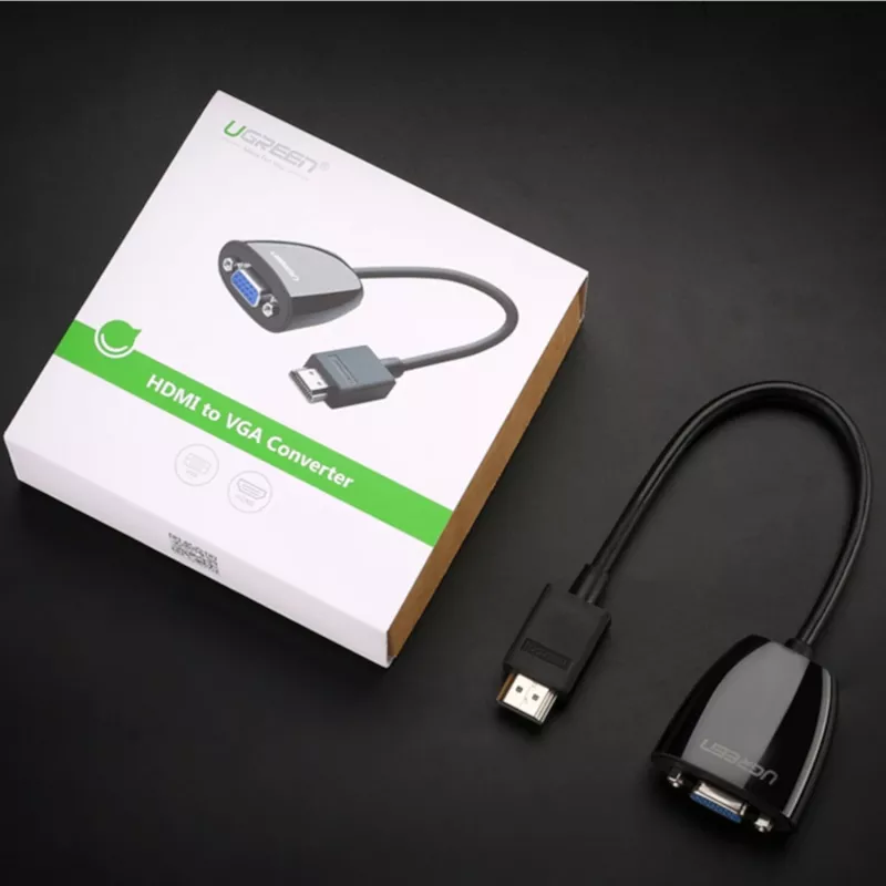 UGREEN HDMI naar VGA Converter MM105, geen audio, Zwart