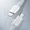 UGREEN US171 USB-C naar Lightning 3A kabel 0,25m wit