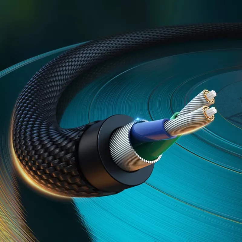 UGREEN 2x RCA (Cinch) naar 3,5 mm audiokabel, 2 m, zwart