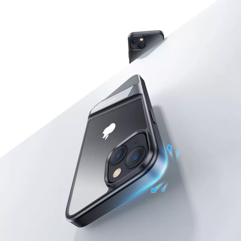 Ugreen LP634 Kickstand Protective Case harde hoes met zachte gel frame voor iPhone 14 Plus (90925) zwart