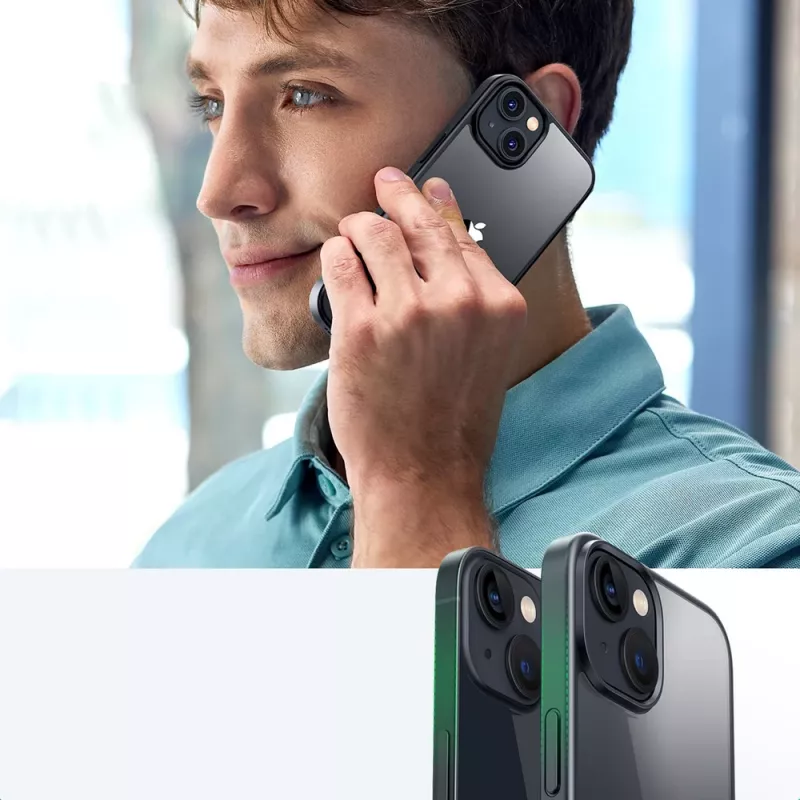 Ugreen LP634 Kickstand Protective Case harde hoes met zachte gel frame voor iPhone 14 Plus (90925) zwart