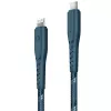 ENERGEA Nyloflex USB-C naar Lightning-kabel MFi-gecertificeerd 1,5m blauw