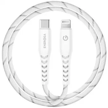 ENERGEA Nyloflex USB-C naar Lightning-kabel 1,5m wit MFI