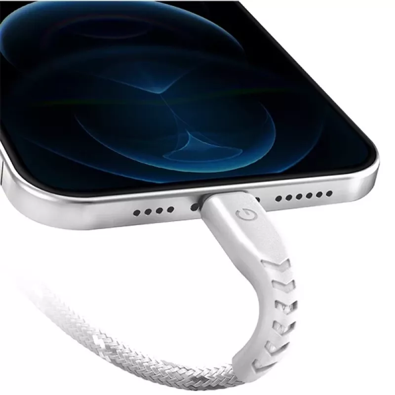 ENERGEA Nyloflex USB-C naar Lightning-kabel 1,5m wit MFI