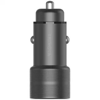 ENERGEA Alu Drive PD20+ Auto-oplader 38W 1xUSB-A + 1xUSB-C PD QC3.0 Gunmetal