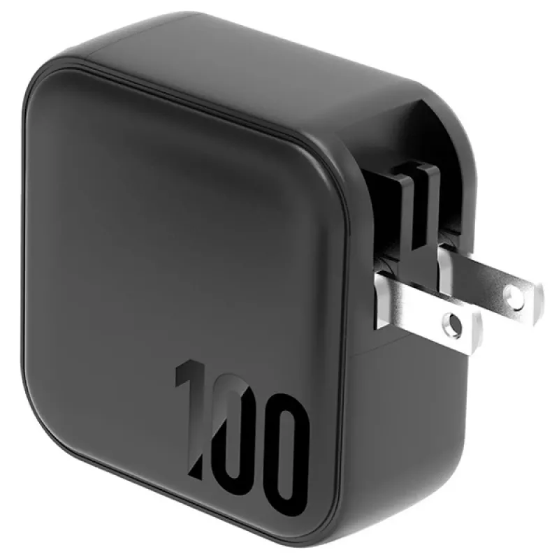 ENERGEA Travelite GAN100 100W GaN USB-C-oplader 3C1A zwart US+EU