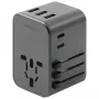 ENERGEA Travelworld 35.5W 3A2C USB-oplader met US/EU/UK/AU-stekkers, Gunmetal