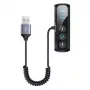 USAMS USB-C-hub 3x USB 3.0 + HDMI + USB-C PD 100W, zwart