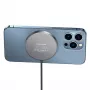 USAMS magnetische draadloze oplader 15W aluminium zwart US-CD183