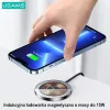 USAMS magnetische draadloze oplader 15W aluminium zwart US-CD183
