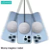 USAMS magnetische draadloze oplader 15W aluminium zwart US-CD183