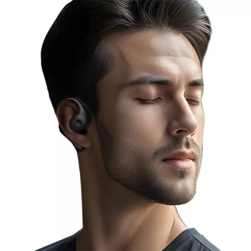 USAMS G26 open-ear draadloze air conduction hoofdtelefoon Bluetooth 5.3 zwart