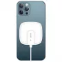 USAMS US-CD159 magnetische draadloze oplader 15W extra dun voor iPhone 12-serie wit