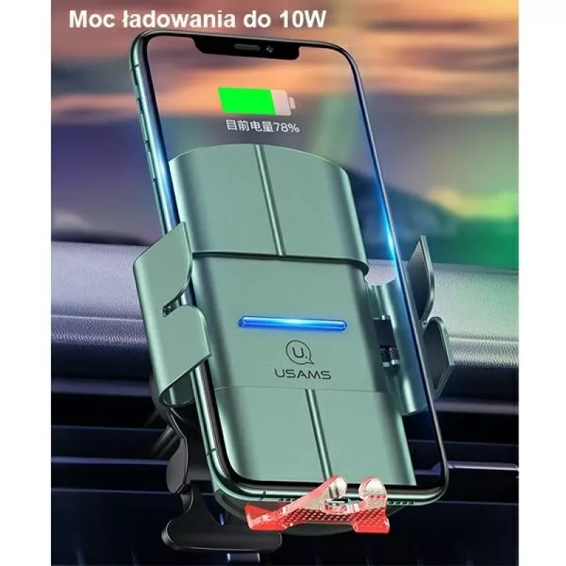 USAMS US-CD133 draadloze oplaadbare powerbank 10W 10000mAh zwart