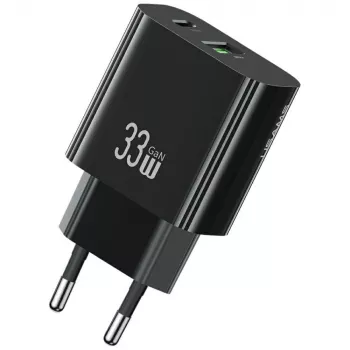 USAMS oplader T65 33W 1xUSB-C 1xUSB-A snelladen