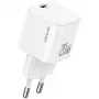 USAMS 20W USB-C PD wandlader met Lightning-kabel (1m) - wit