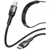 USAMS SJ759 U89 100W Fast Charging USB-C-kabel met massager, 1.2m, zwart