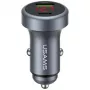 USAMS CC327 aluminium 45W USB-A USB-C autolader - tarnish
