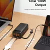 VEGER powerbank Tank Boost PD QC3.0 5A 130W 56000 mAh zwart W5001C