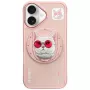 Nimmy Glasses Cool Cat MagSafe-hoesje voor iPhone 16, roze