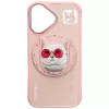 Nimmy Glasses Cool Cat MagSafe-hoesje voor iPhone 16, roze