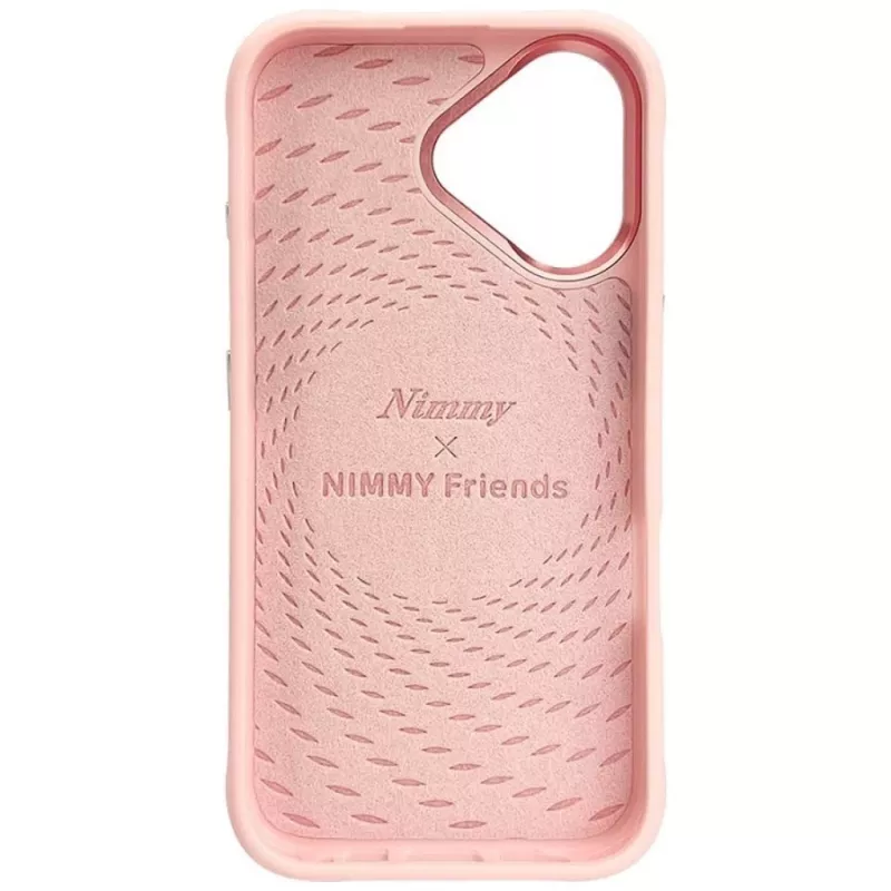 Nimmy Glasses Cool Cat MagSafe-hoesje voor iPhone 16, roze