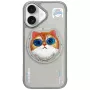 Nimmy Glasses Cool Cat MagSafe-hoesje voor iPhone 16, grijs