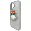 Nimmy Glasses Cool Cat MagSafe-hoesje voor iPhone 16, grijs