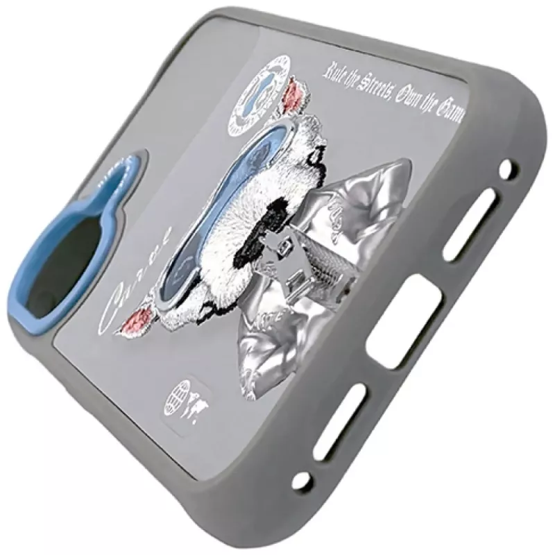 Nimmy Cool&Cute 2.0 Dog Hoesje voor iPhone 17, Grijs