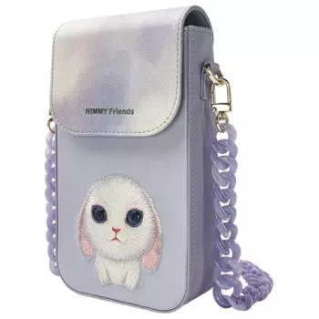 Nimmy Big Eyed Pet 2.0 Rabbit telefoonhoesje paars