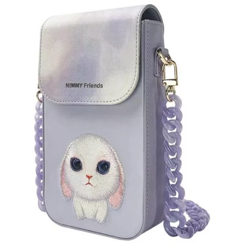 Nimmy Big Eyed Pet 2.0 Rabbit telefoonhoesje paars
