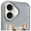 Nimmy hoesje voor Apple iPhone 16 6,1 inch grijs Glasses Cool Dog