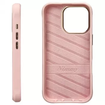 Nimmy Glasses Cool Cat Back Cover Case voor Apple iPhone 16 Pro Max 6,9 inch roze