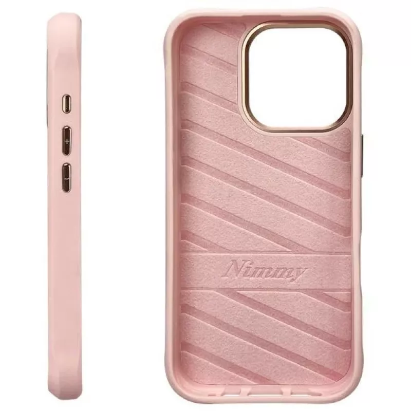 Nimmy Glasses Cool Cat Back Cover Case voor Apple iPhone 16 Pro Max 6,9 inch roze