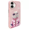 Nimmy Cool&Cute 2.0 Cat Back Cover voor Apple iPhone 16 6,1 inch roze