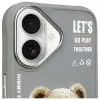 Nimmy Cool&Cute 2.0 Bear Case voor Apple iPhone 16 6,1 inch grijs