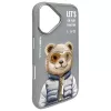 Nimmy Cool&Cute 2.0 Bear Case voor Apple iPhone 16 6,1 inch grijs