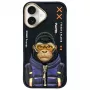 Nimmy Cool&Cute 2.0 Monkey Back Cover voor Apple iPhone 16 6,1 inch - zwart