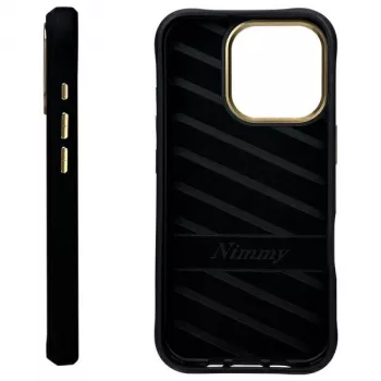 Nimmy Cool&Cute 2.0 Monkey backcover voor Apple iPhone 16 Pro, zwart, TPU