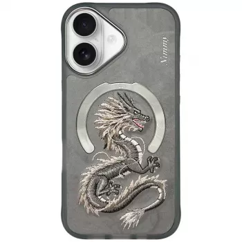 Nimmy Dragon MagSafe-hoesje voor iPhone 16 - grijs