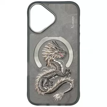 Nimmy Dragon MagSafe-hoesje voor iPhone 16 - grijs
