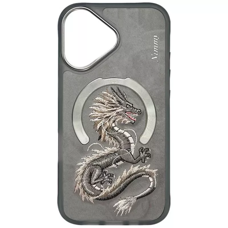 Nimmy Dragon MagSafe-hoesje voor iPhone 16 - grijs