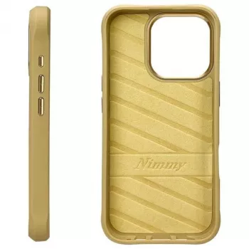 Nimmy Big Eyed Pet 2.0 Cat Case voor Apple iPhone 16 Pro Max 6,9 inch - khaki