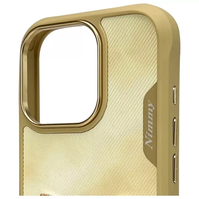 Nimmy Big Eyed Pet 2.0 Cat Case voor Apple iPhone 16 Pro Max 6,9 inch - khaki