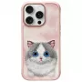Nimmy Big Eyed Pet 2.0 Cat Case voor Apple iPhone 16 Pro Max 6,9 inch - roze