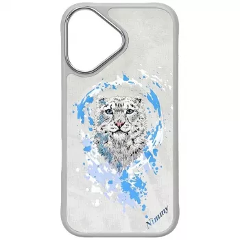 Nimmy Pantera MagSafe-hoesje voor Apple iPhone 16 - lichtgrijs