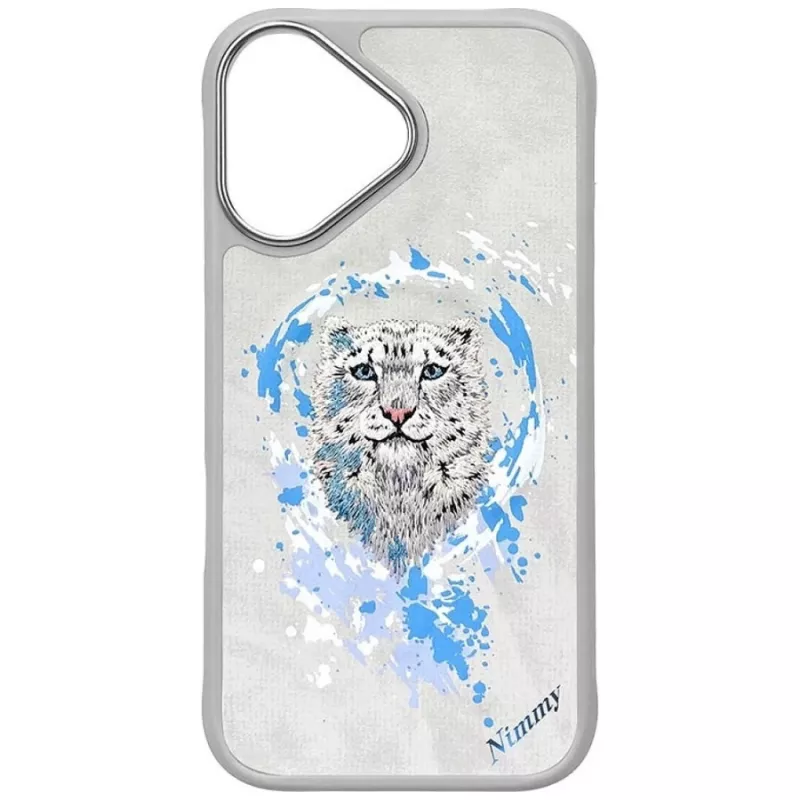 Nimmy Pantera MagSafe-hoesje voor Apple iPhone 16 - lichtgrijs