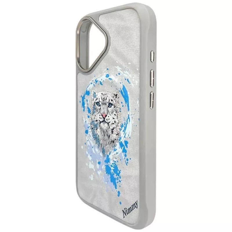 Nimmy Pantera MagSafe-hoesje voor Apple iPhone 16 - lichtgrijs